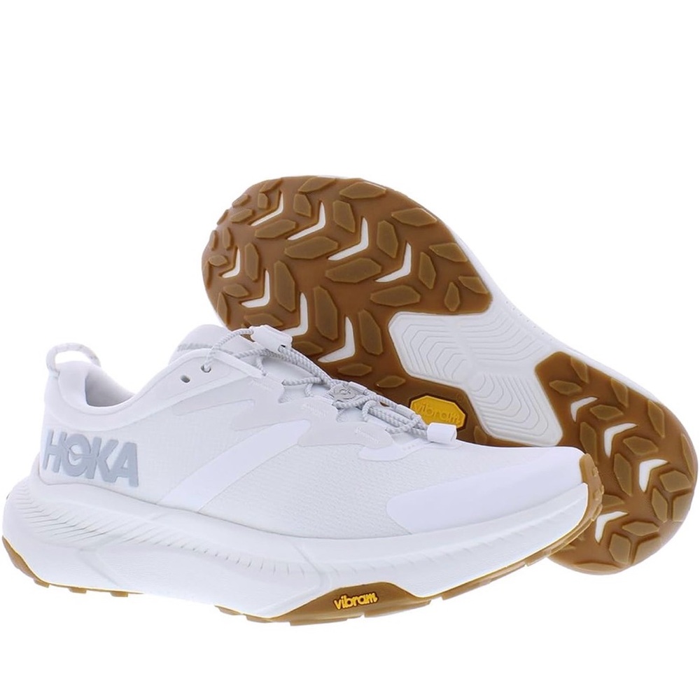 Hoka Womens Transport, Color: White & Size 8,5/8 (1123154/WWH)